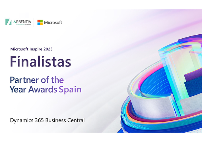 foto ARBENTIA, finalista del premio al mejor Partner español en Dynamics 365 Business Central.